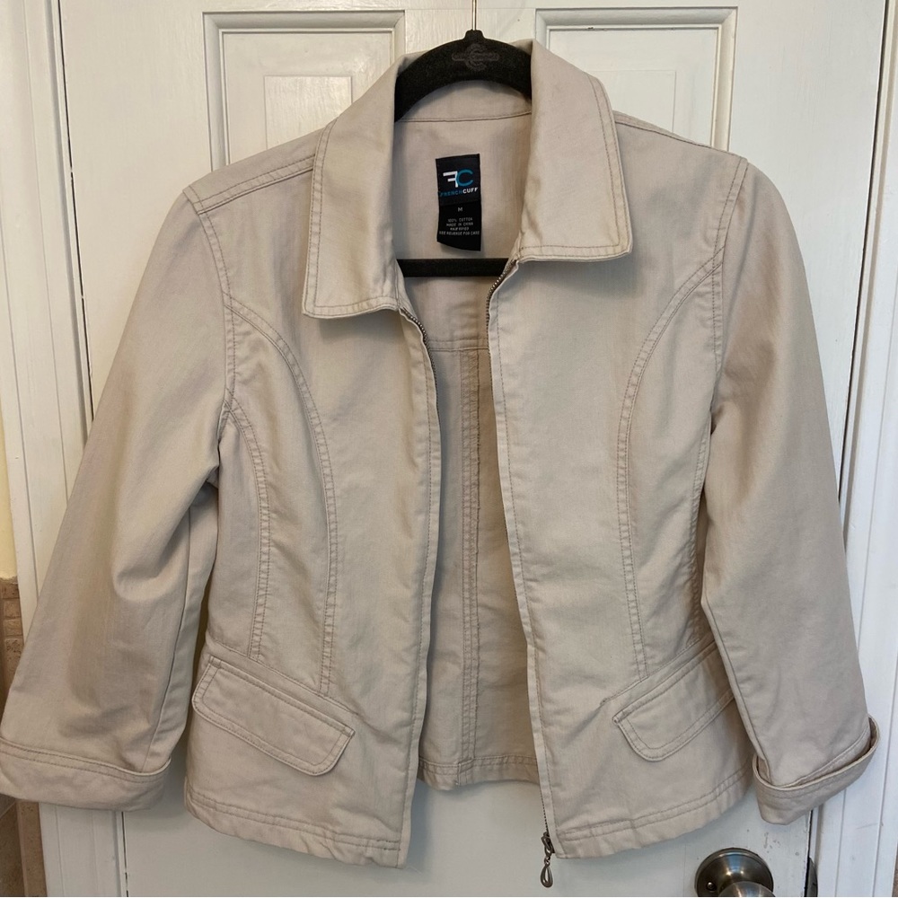 French Cuff Denim Jacket